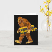 Funny Bigfoot Bus Driver Sasquatch School Bus Love Karte (Gelbe Blume)