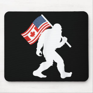 Funny Bigfoot Canada The 51 Staat Trump Canada U.S Mousepad