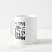 Funny Bigfoot Coffee Tasse (Vorderseite Links)