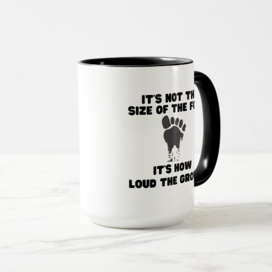 Funny Bigfoot Coffee Tasse für Sasquatch glaubver (VorderseiteRechts)