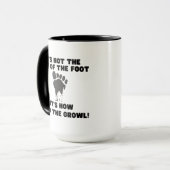 Funny Bigfoot Coffee Tasse für Sasquatch glaubver (Vorderseite Links)