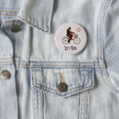 Funny Bigfoot Cycling, Lass's Ride Button (Beispiel)