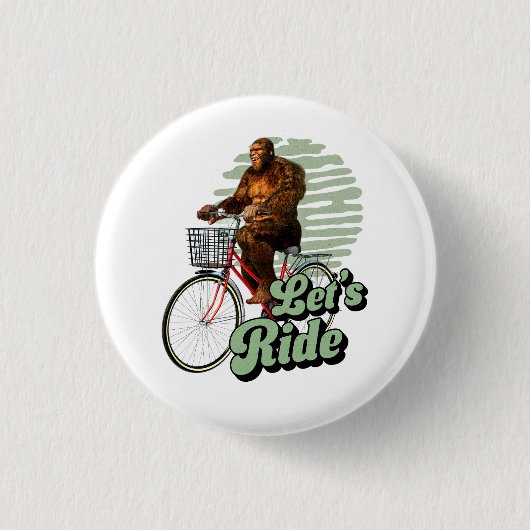 Funny Bigfoot Cycling, Lass's Ride Button (Vorderseite)