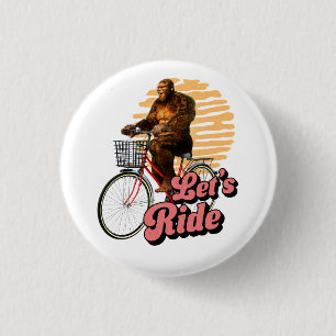 Funny Bigfoot Cycling, Lass's Ride Button