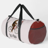 Funny Bigfoot Cycling, Lass's Ride Duffle Bag (Rechte Ecke)