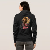 Funny Bigfoot Cycling, Lass's Ride Hoodie (Schwarz voll)