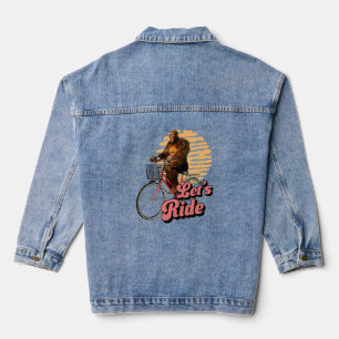 Funny Bigfoot Cycling, Lass's Ride Jeansjacke