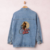 Funny Bigfoot Cycling, Lass's Ride Jeansjacke (Hangar)