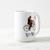 Funny Bigfoot Cycling, Lass's Ride Kaffeetasse (VorderseiteRechts)
