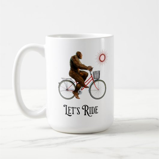 Funny Bigfoot Cycling, Lass's Ride Kaffeetasse (Links)