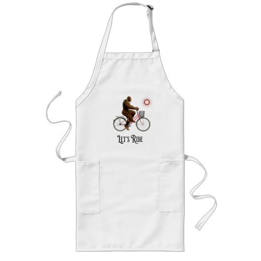 Funny Bigfoot Cycling, Lass's Ride Lange Schürze (Vorne)