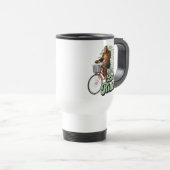 Funny Bigfoot Cycling, Lass's Ride Reisebecher (VorderseiteRechts)