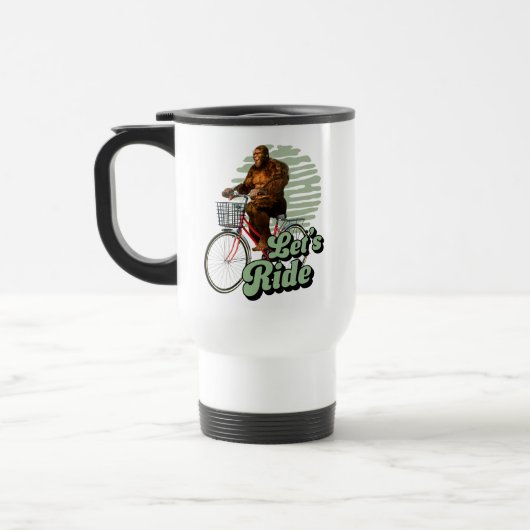 Funny Bigfoot Cycling, Lass's Ride Reisebecher (Links)