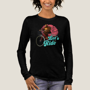 Funny Bigfoot Cycling, Lass's Ride Tri-Blend Shirt