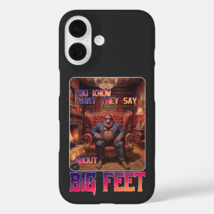 Funny Bigfoot Feet Meme iPhone 16 Hülle
