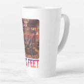 Funny Bigfoot Feet Meme Milchtasse (Rechte Ecke)