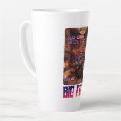 Funny Bigfoot Feet Meme Milchtasse (Linke Ecke)