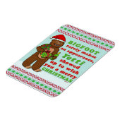 Funny Bigfoot Frohe Christmas Sasquatch Pun Magnet (Linke Seite)