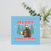 Funny Bigfoot - Frohe Weihnachten (Stehend Vorderseite)