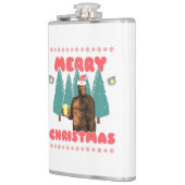 Funny Bigfoot - Frohe Weihnachten Flachmann (Links)