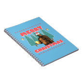 Funny Bigfoot - Frohe Weihnachten Notizblock (Rechte Seite)
