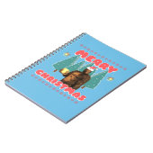 Funny Bigfoot - Frohe Weihnachten Notizblock (Linke Seite)
