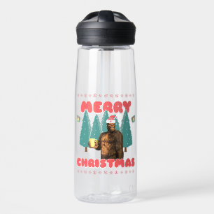 Funny Bigfoot - Frohe Weihnachten Trinkflasche