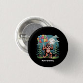 Funny Bigfoot Geburtstagsparty Bash Ballons Button (Vorne & Hinten)