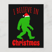 Funny Bigfoot glaube ich an Weihnachten (Vorderseite)