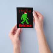 Funny Bigfoot glaube ich an Weihnachten Flyer (Gruppe)