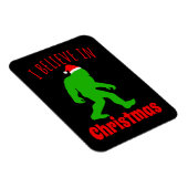Funny Bigfoot glaube ich an Weihnachten Magnet (Rechte Seite)