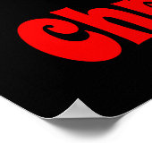 Funny Bigfoot glaube ich an Weihnachten Poster (Ecke)