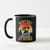 Funny Bigfoot Grabbed My Weiner Coffee Tasse (Links)
