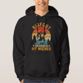 Funny Bigfoot Grabbed My Weiner Men's Hoodie (Vorderseite)