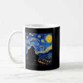 Funny Bigfoot Graphic Van Gogh Style Sasquatch Sta Kaffeetasse (Links)