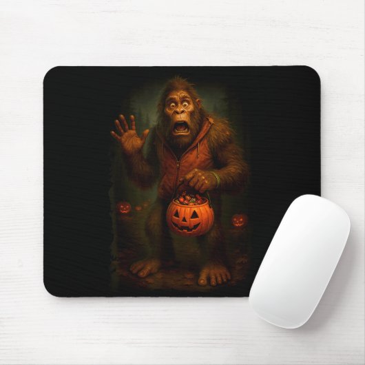 Funny Bigfoot Halloween Mousepad (Mit Mouse)