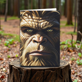 Funny Bigfoot Happy Birthday Brother Karte