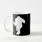 Funny Bigfoot Holding Pool Stick Billard Sasquat Kaffeetasse (Links)