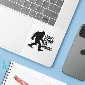 Funny Bigfoot-I Glaube nicht an den Menschen Aufkleber (Laptop mit iPhone)