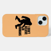 Funny Bigfoot-I Glaube nicht an den Menschen Case-Mate iPhone Hülle (Rückseite (Horizontal))