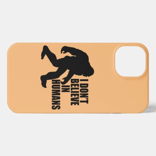 Funny Bigfoot-I Glaube nicht an den Menschen iPhone Hülle (Rückseite (Horizontal))