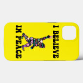 Funny Bigfoot Ich glaube an den Frieden Case-Mate iPhone Hülle (Rückseite (Horizontal))