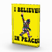 Funny Bigfoot Ich glaube an den Frieden Fotoblock (Rechts)