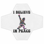 Funny Bigfoot Ich glaube an den Frieden Fußball (Flach)