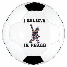 Funny Bigfoot Ich glaube an den Frieden Fußball