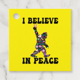 Funny Bigfoot Ich glaube an den Frieden Geschenkanhänger