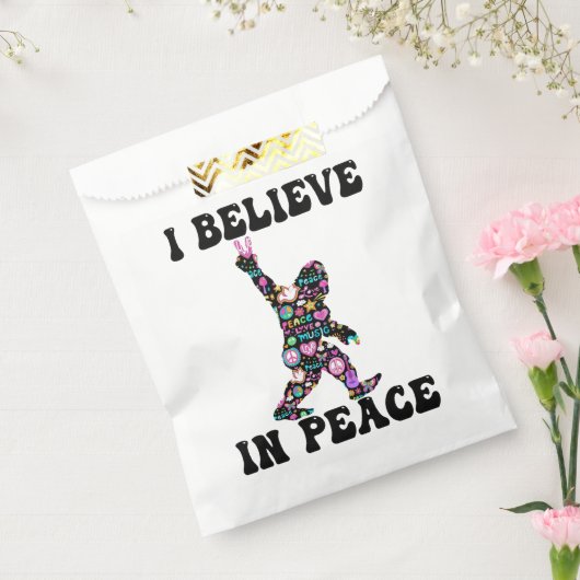 Funny Bigfoot Ich glaube an den Frieden Geschenktütchen (Versiegelt)