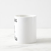 Funny Bigfoot Ich glaube an den Frieden Kaffeetasse (Mittel)