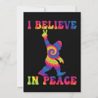 Funny Bigfoot Ich glaube an den Frieden