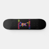 Funny Bigfoot Ich glaube an den Frieden Skateboard (Horizontal)